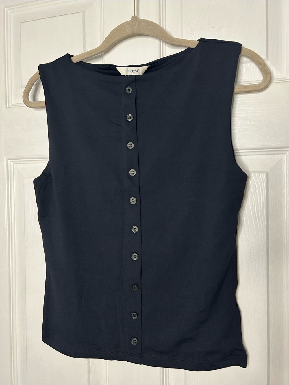 Maeve Button-Front Tank Top - Picture 5 of 11